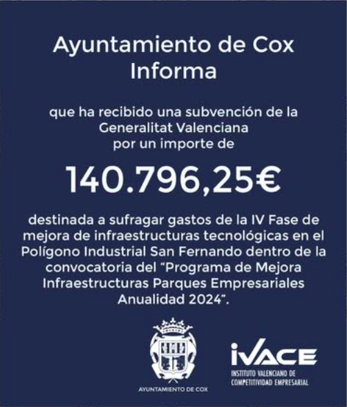 Subvención concesión polígono 2024